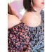Bishop Sleeves Shirred Back Top 
